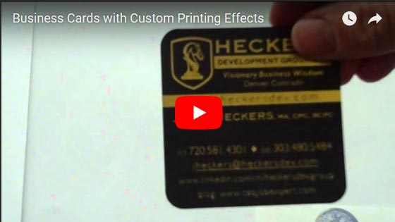 Custom Business Cards Video