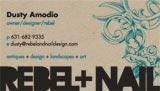 rustic business card design