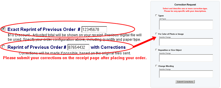 make file corrections