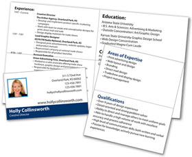 Mini-Resume or Portable Pocket Resume
