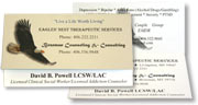 Offset Folded Business Card