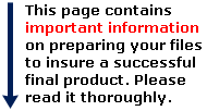 Important File Preparation Information