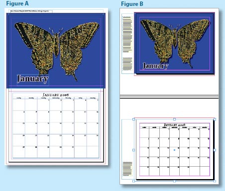 InDesign Calendar layout example
