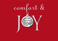 Comfort Joy holiday card