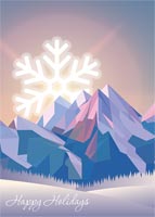 Mountain holiday card