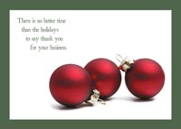 Ornaments holiday card