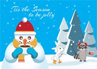 Snowman holiday card