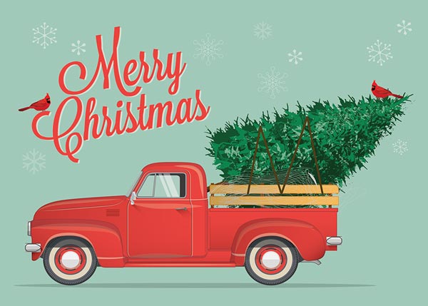 Tree In Truck	 card