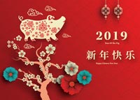 Chinese New Year holiday card
