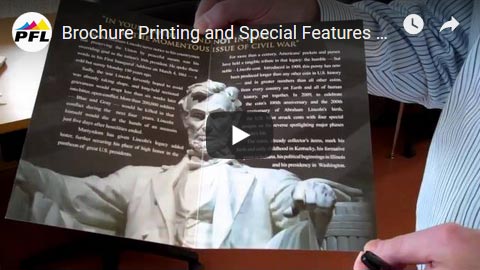 custom brochure printing effects