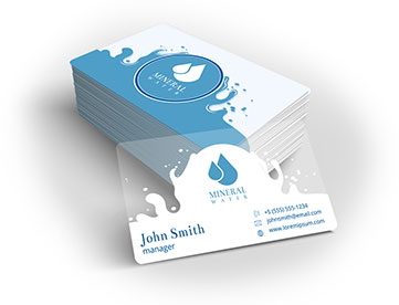 clear plastic business card