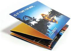 brochure on cover stock