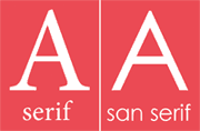 serif and san serif fonts