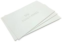 embossed business card