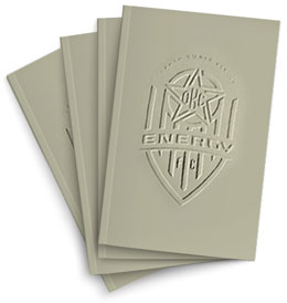 embossing on catalogs