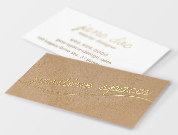 foil business cards