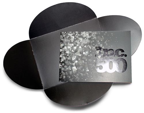 foil stamped brochure