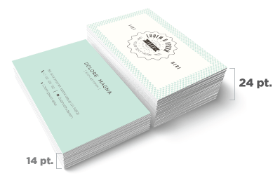 Business Card Thickness Chart