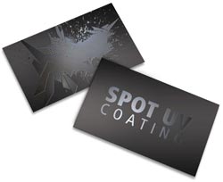 spot uv business card