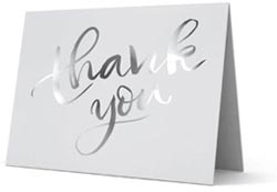 thank you greeting card