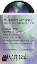 die cut business card example