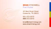 embossed gloss business card
