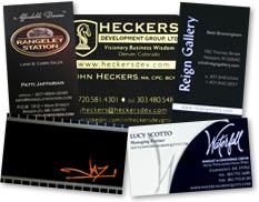 foil business cards