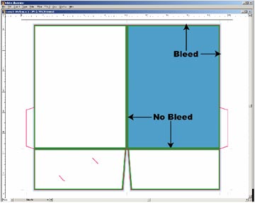 presentation folder outside bleeds