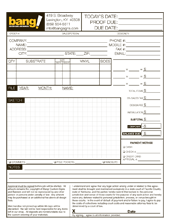 PMS color invoice form