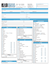 2 part color NCR form 