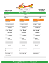 3 part color NCR form