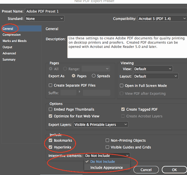 pdf presets new export preset