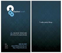 vertical business cards design