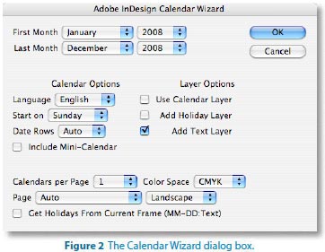 InDesign Calendar Wizard