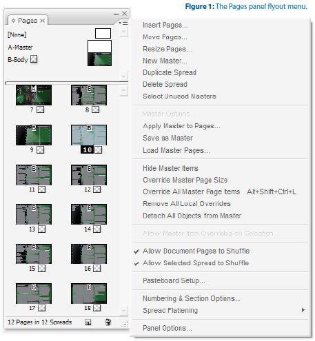 layout menu