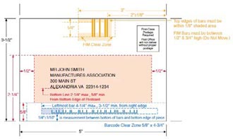 business reply dimensions