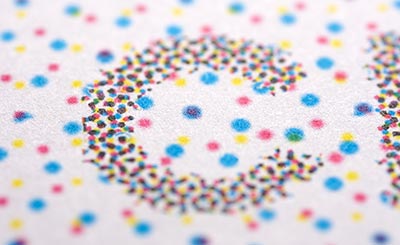 offset lithography dot pattern
