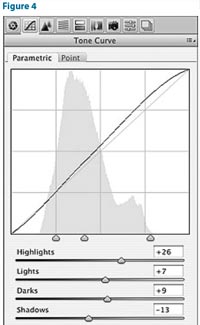 tone curve adjusting