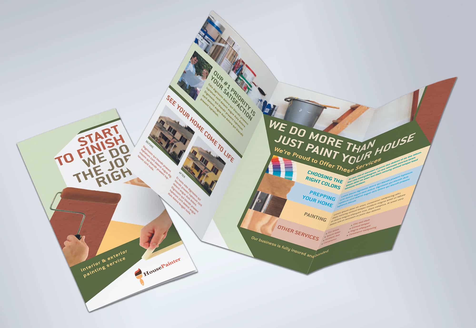 Tri Fold Brochure & Business Card Holder Fits 4" Wide Literature Desk Qty 12 