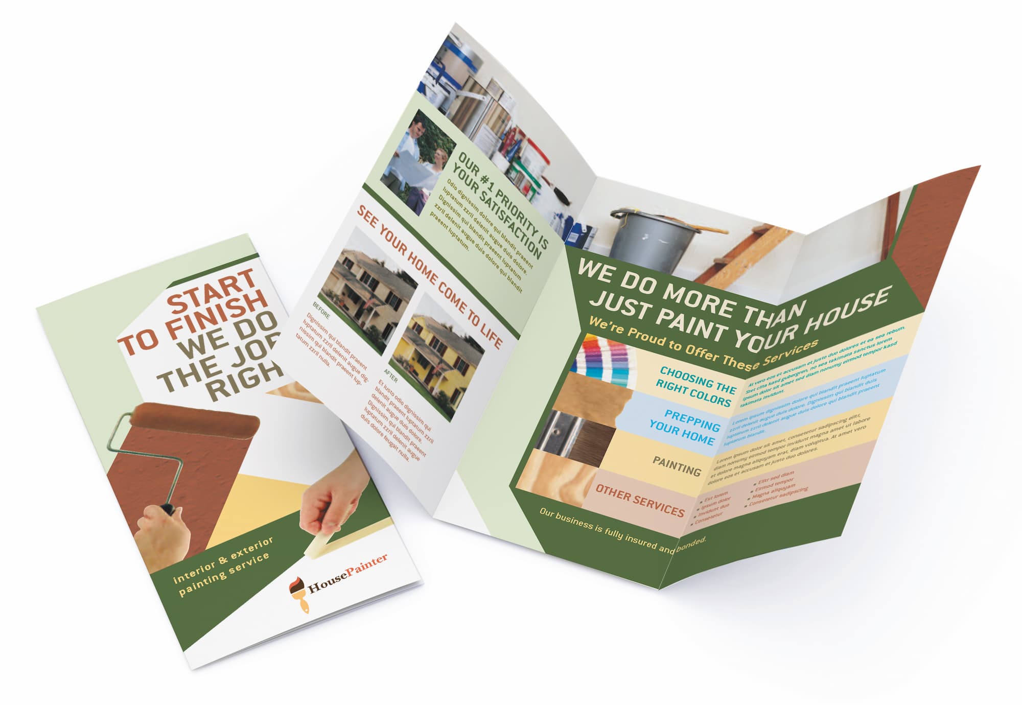 Tri-Fold Brochure Size