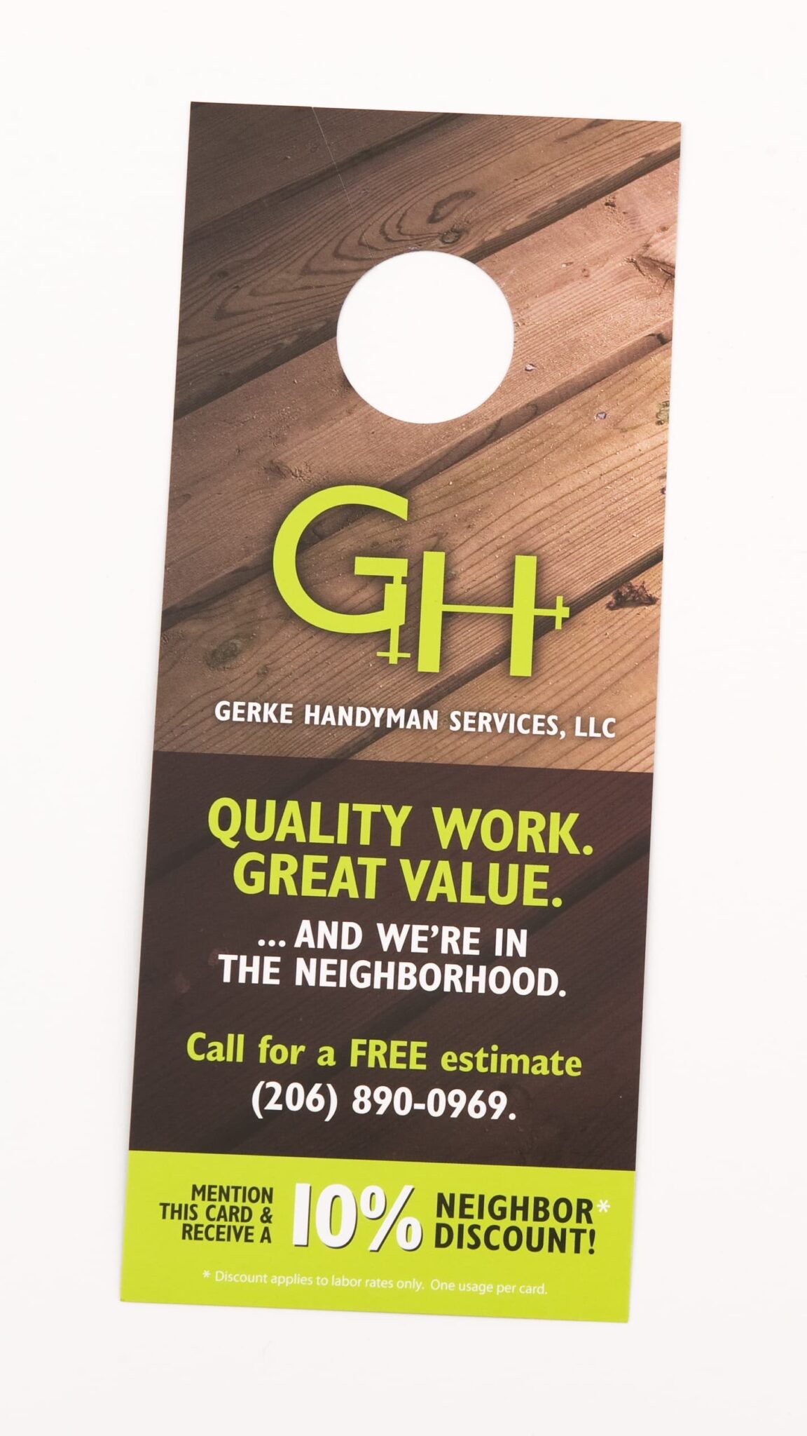 Custom Door Hanger Design & Printing Services