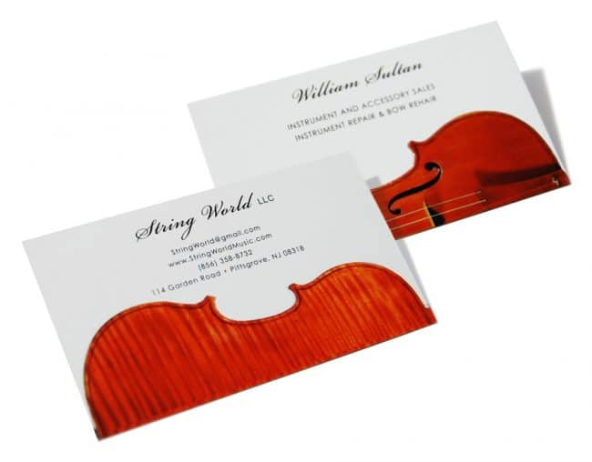 two sided business card