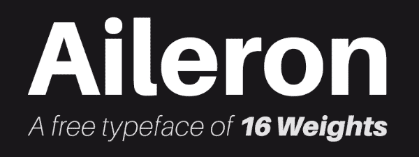 Aileron font face