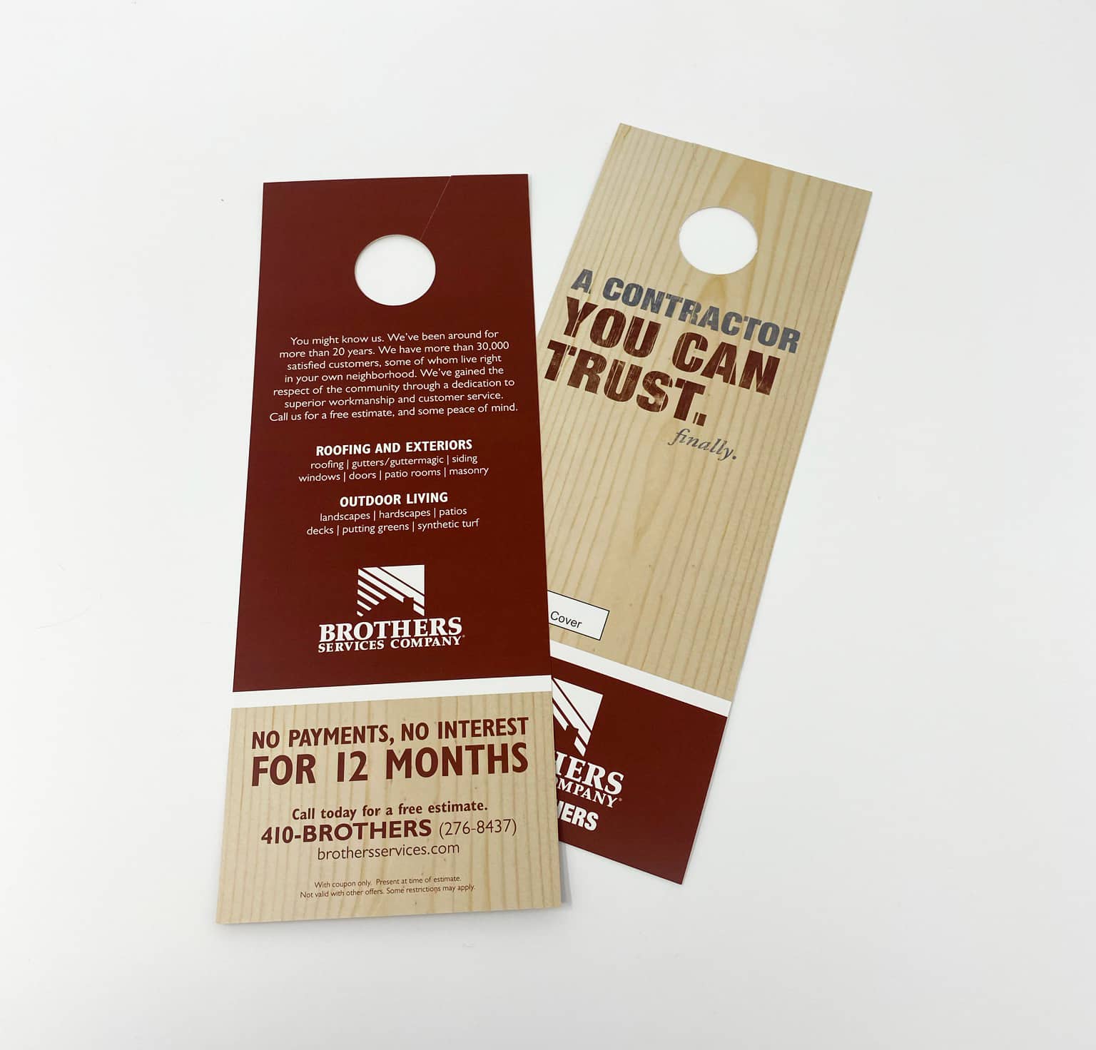 Custom Door Hanger Design & Printing Services