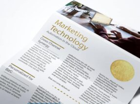 Custom flyer printing services.