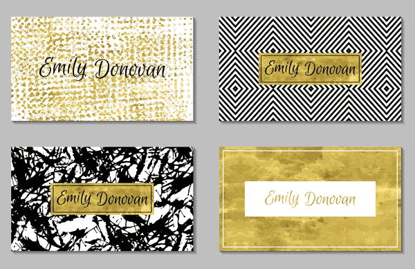 foil stamped business cards