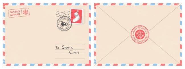 creative holiday envelope