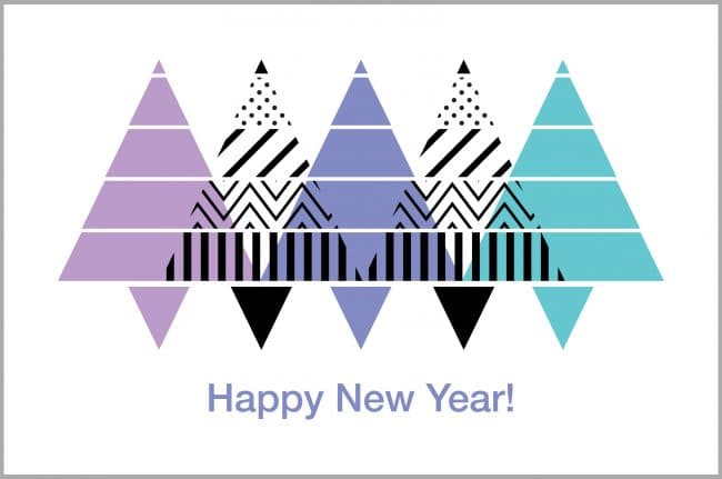 geometric holiday card