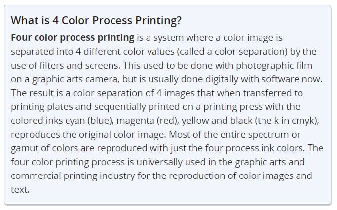 4 Color Process Printing | Printing for Less