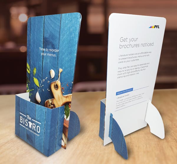 brochure holder example